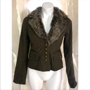 B.B. Dakota military green jacket